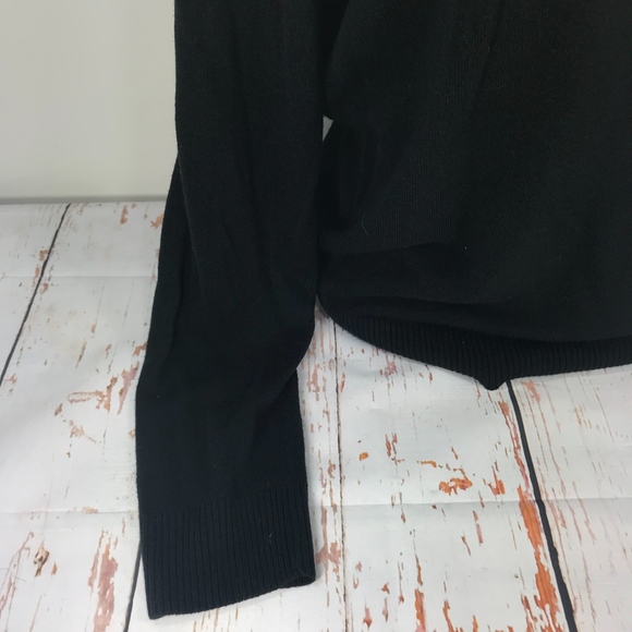 Geoffrey Beene Black Ribbed Quarter Zip Pull-Over - Picture 4 of 8